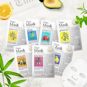 ARIUL 7 DAYS CELLULOSE SHEET MASK SET (BRAND NEW)